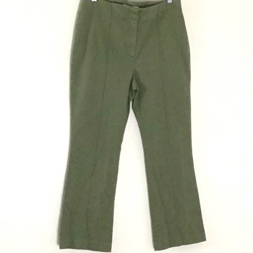 Loft, Cotton Blend Green Pants. Preppy, Career, Casual